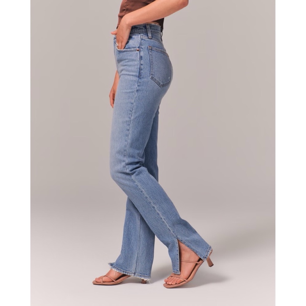 Abercrombie & Fitch • ultra high rise 90s straight with vent hem sz 30 / 10S - Picture 5 of 15